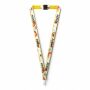 Polyester keycord met gesublimeerde satijnen overlay