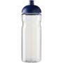 H2O Active® Eco Base 650 ml sportfles met koepeldeksel - Transparant/Blauw