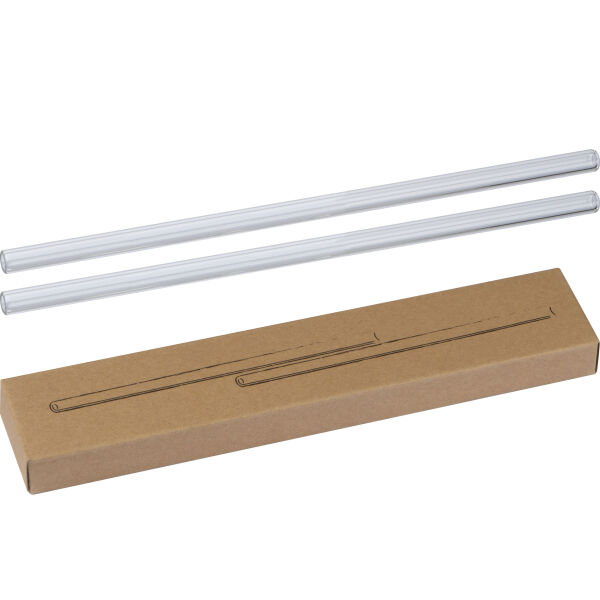 Setje glasrietjes - 2 stuks