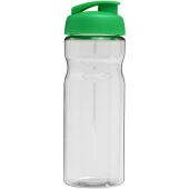 H2O Active® Base 650 ml sportfles met flipcapdeksel - Transparent/Groen