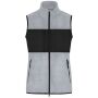 Ladies' Fleece Vest light-melange/black XS