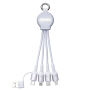 6-in-1 oplaadkabel met licht REEVES-PUHALANI SWITCH - zilver, wit 6-in-1 oplaadkabel met licht REEVES-PUHALANI SWITCH - zilver, wit
