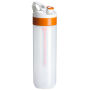 Fuse 450ml, Transparant - Wit, Oranje Dop