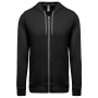 Licht katoenen sweatvest met capuchon Black XS