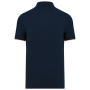Contrasterende polo Day To Day korte mouwen Navy / Fluorescent Orange S