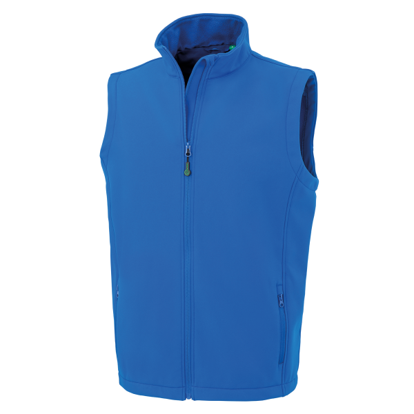 Gerecycleerde heren softshell-bodywarmer Royal S Gerecycleerde heren softshell-bodywarmer Royal S