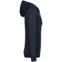 Ecologische uniseks sweater met capuchon en verlaagde schouders in geborsteld fleece Navy Blue 3XL