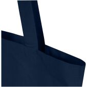 Madras Blend draagtas van 140 g/m² GRS gerecycled katoen 7 l - Navy