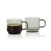 AdHoc Impact espressokopjes 70 ml, set van 2 stuks, transparant
