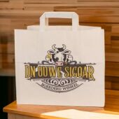 Snacktassen gevouwen handvat wit  L (B4) 26 x 17 x 26 cm