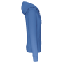 Ecologische herensweater met capuchon en ritssluiting Light Royal Blue 4XL