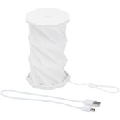 Celestia opvouwbare tafellamp van gerecycled plastic - Wit