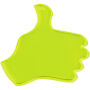 RFX™ S-12 thumb reflective PVC sticker - Neon yellow