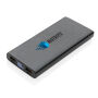 Aluminium 18W 10.000 mAh PD Powerbank, zwart