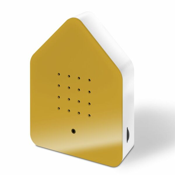 Huisje met vogelgeluiden | Zwitscherbox | Geel Huisje met vogelgeluiden | Zwitscherbox | Geel