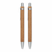 JAKARTA SET - Acaciahout pen- en potloodset - Hout JAKARTA SET - Acaciahout pen- en potloodset - Hout