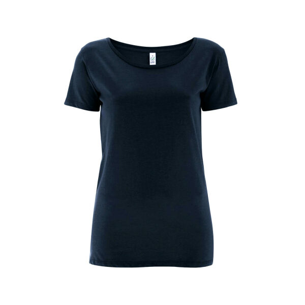 Women's open neck T-shirt