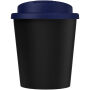 Americano® Espresso Eco 250 ml gerecyclede beker met knoeibestendig deksel - Zwart/Blauw Americano® Espresso Eco 250 ml gerecyclede beker met knoeibestendig deksel - Zwart/Blauw