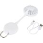 Ventio draagbare ventilator van gerecycled plastic met magneet - Wit