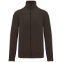 Microfleece met rits heren Chocolate 4XL
