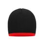Beanie with Contrasting Border black/red Beanie with Contrasting Border black/red