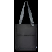 Aqua GRS gerecyclede waterbestendige 14" laptopdraagtas 14 l - Zwart