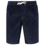 Ecologische bermuda van ribfluweel Navy Blue 48 FR