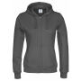 Cottover Gots Full Zip Hood Lady charcoal 3XL Cottover Gots Full Zip Hood Lady charcoal 3XL