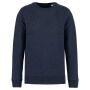 Ecologische uniseks sweater met ronde hals Navy Blue Heather XXL