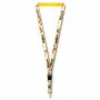 Afneembare polyester keycord met gesublimeerde satijnen overlay