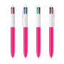 BIC® 4 Colours® balpen 4 Colours ballpen LP Pink_UP White_RI White