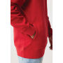 IQONIQ Yengo recycled katoen hoodie met steekzakken, rood (L)