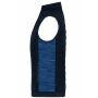 Ladies' Padded Hybrid Vest navy/royal melange XS