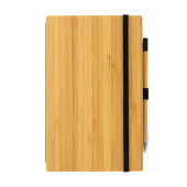 Bamboe notitieboek en infinity potlood set, bruin