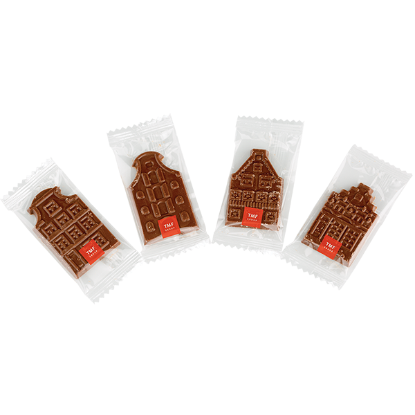 Chocolade geveltje in flowpack