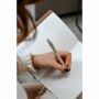 Recycled Leather Refillable Notebook A5 notitieboek - bruin