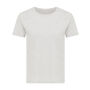 Iqoniq Yala dames lichtgewicht gerecycled katoen t-shirt, light heather grey (L)