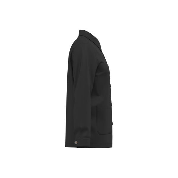 Gewaschene nachhaltige Unisex-Workerjacke Washed black XS Gewaschene nachhaltige Unisex-Workerjacke Washed black XS
