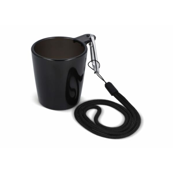 Festival shotglaasje with lanyard - Transparant / Zwart Festival shotglaasje with lanyard - Transparant / Zwart