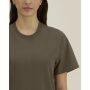 Reeser - Heavy gerecycled katoen blend T-overhemd met een modern look - Mosstone (3XL)