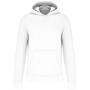 Ecologische kindersweater met capuchon White 12/14 jaar