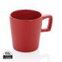 Keramische moderne koffiemok 300 ml, rood