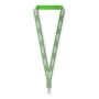 Polyester keycord met reflecterende overlay Polyester keycord met reflecterende overlay