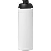 Baseline® Plus 750 ml sportfles met flipcapdeksel - Wit/Zwart