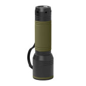 black, olive green