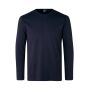 Interlock T-shirt | lange mouw - Marine, 3XL