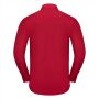 RUS Men LSL Tailored Polycot. Poplin Shirt, Classic Red, M