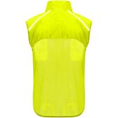 Jannu lichte unisex hardloopbodywarmer - Fluorgeel - XS
