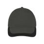5 Panel Sports Cap dark grey/black one size