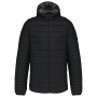 Men's lightweight hooded padded jacket Black 4XL